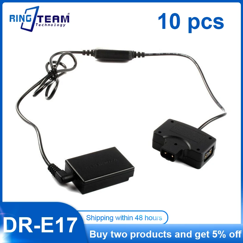 

10pcs DTap to USB Adapter 5V to LP-E17 Dummy Battery DR-E17 DC Coupler for Canon EOS M3 M5 M6 EOSM3 EOSM5 Digital Cameras