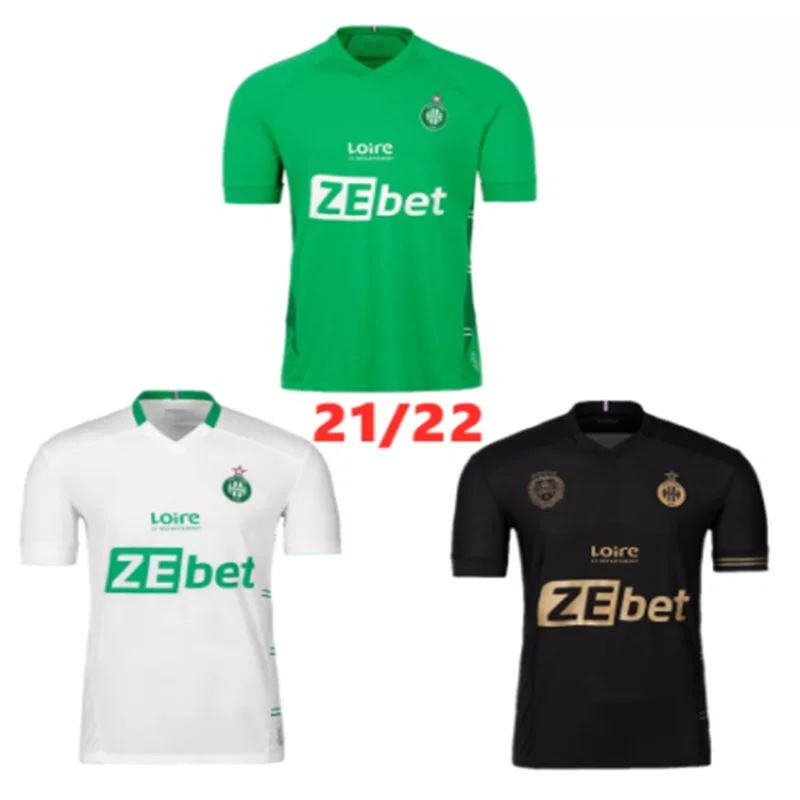 

2021 MAILLOT DE FOOT AS Saints-Éacute;tienne Soccer Jersey MAN KIDS KIT Youssouf 21 22 ST Etienne KHAZRI BOUDEBOUZ AHOLOU Asse 2