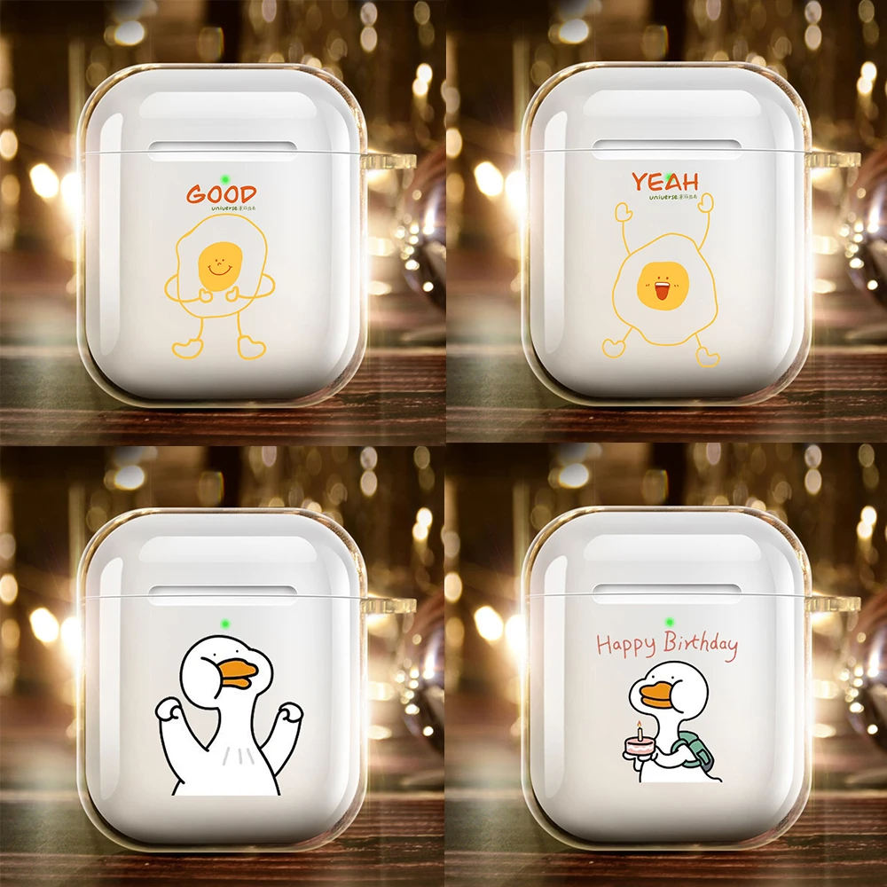 2021 Silicone cover for Airpods 1/2 Earphone Cartoon cute funny duck emoji soft Fundas Airpods Case Air Pods Charging Box Bags
2021 Silicone cover for Airpods 1/2 Earphone Cartoon cute funny duck emoji soft Fundas Airpods Case Air Pods Charging Box Bags