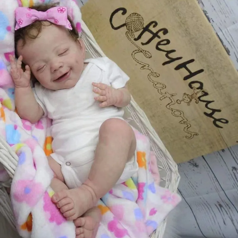 50CM high appearance level Smile Angel Reborn baby April Lifelike Reborn girl Soft body touch toy gift for real kids
50CM high appearance level Smile Angel Reborn baby April Lifelike Reborn girl Soft body touch toy gift for real kids