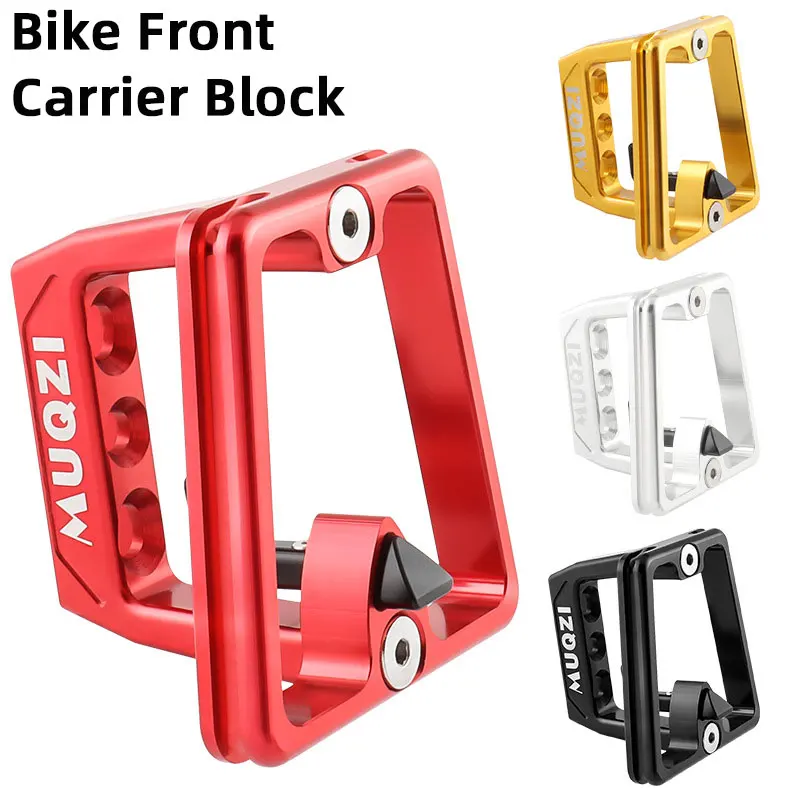 Bike Front Carrier Block for Brompton Dahon Folding Bicycle 3 Hole Aluminum Alloy Carrier Bag Mount Holder Adapter Bracket
Bike Front Carrier Block for Brompton Dahon Folding Bicycle 3 Hole Aluminum Alloy Carrier Bag Mount Holder Adapter Bracket