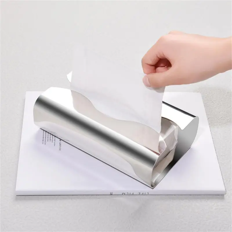 Stainless Steel Living Room Toilet Removable Curved Silver Tissue Frame Light Luxury Desktoptissue Box Tissue Box
Stainless Steel Living Room Toilet Removable Curved Silver Tissue Frame Light Luxury Desktoptissue Box Tissue Box