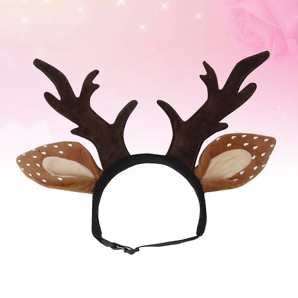 

Christmas Headband Cat Pet Antlers Dog Costume Reindeer Deer Head Hat Hair Elk Dogs Outfit Antler Headbands Small Ears Headdress