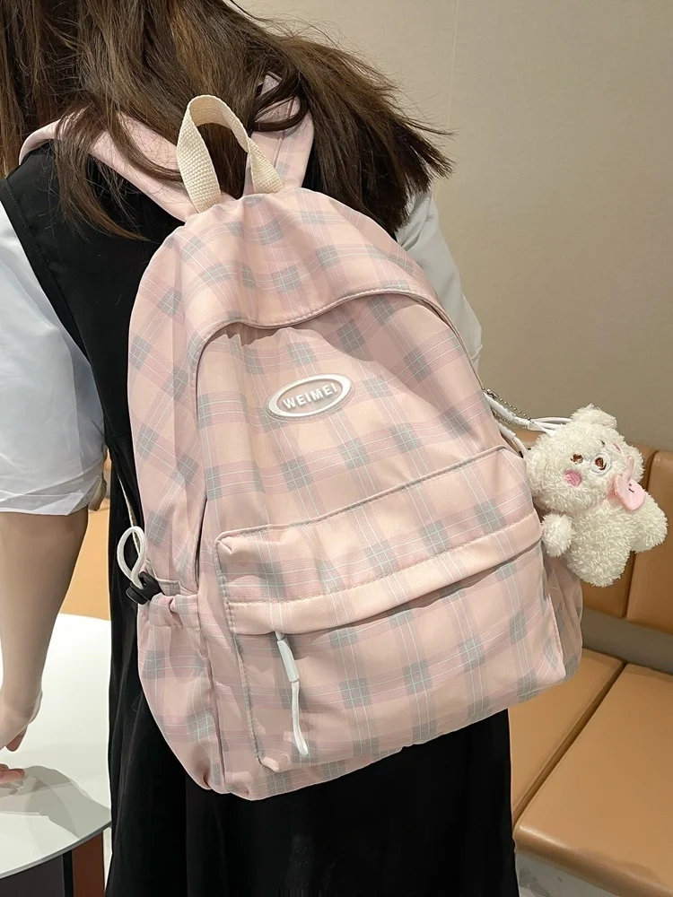 Plaid Nylon Women Backpack Large Capacity Travel Bag College Style Backpacks School Bag for Teenage Girls
Plaid Nylon Women Backpack Large Capacity Travel Bag College Style Backpacks School Bag for Teenage Girls