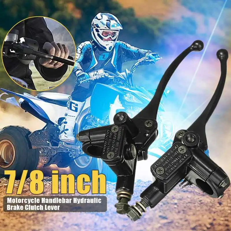 Universal 7/8" 10mm Hydraulic Brakes Motorcycle Brake Pump Cylinder Pump Handle Clutch Lever For 125cc ATV Quad
Universal 7/8" 10mm Hydraulic Brakes Motorcycle Brake Pump Cylinder Pump Handle Clutch Lever For 125cc ATV Quad