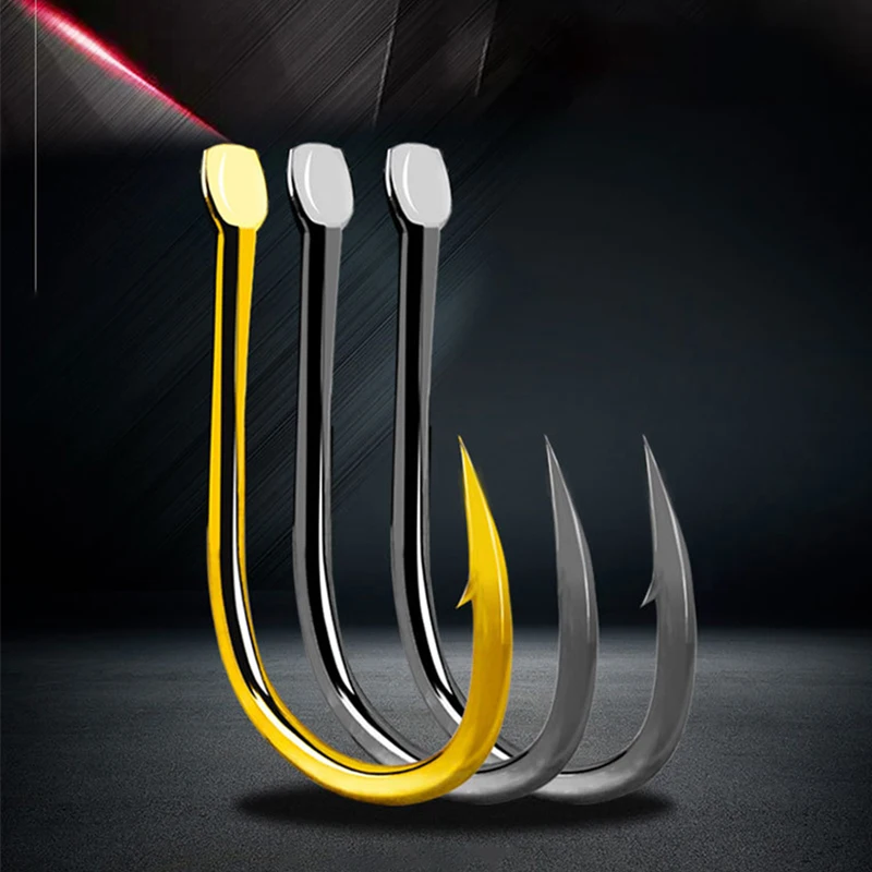 High Carbon Stainless Steel With Anti-rust Fishhooks Professional Large Long Shank Golden Hook For Sea Fishing Accessories Tools
High Carbon Stainless Steel With Anti-rust Fishhooks Professional Large Long Shank Golden Hook For Sea Fishing Accessories Tools