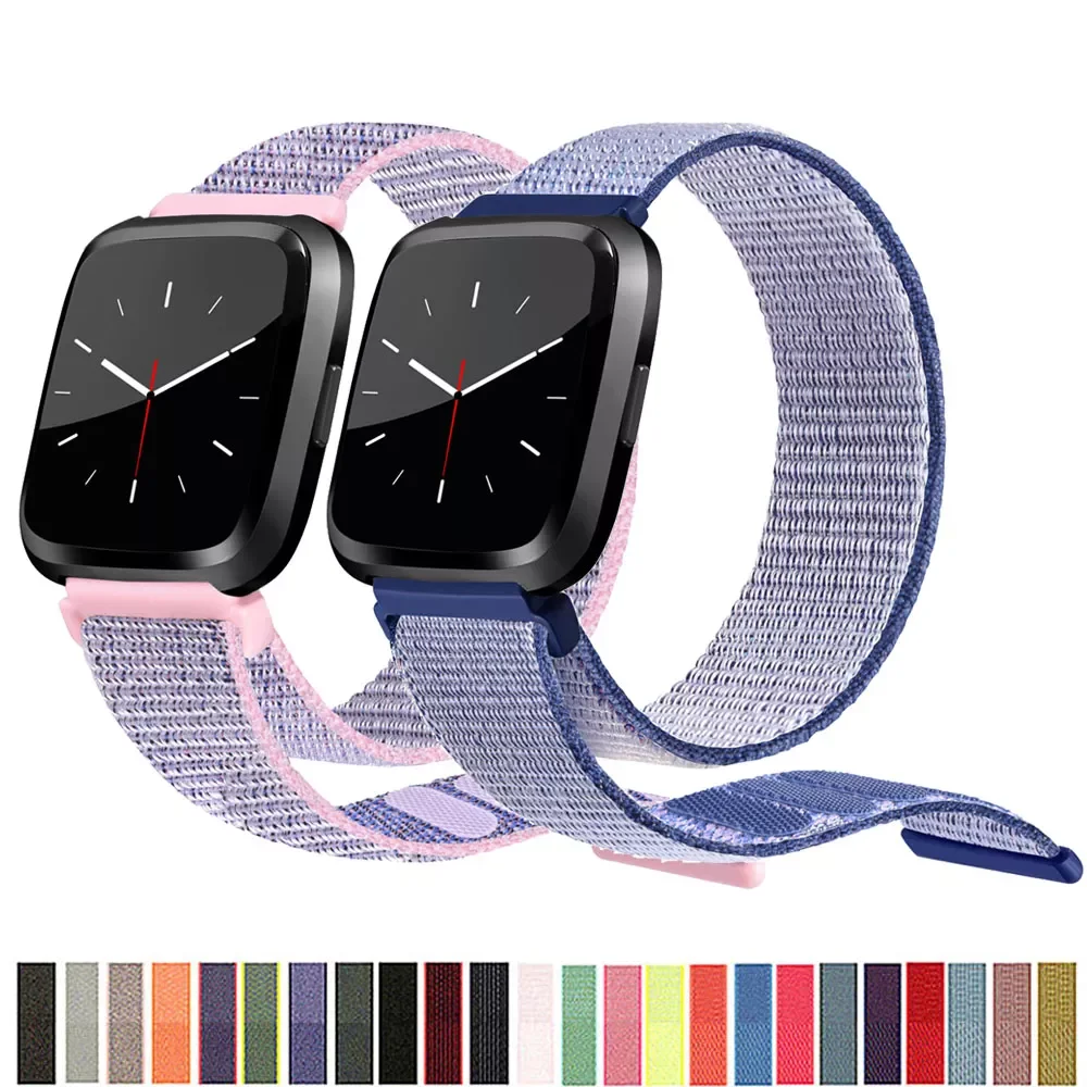 

Nylon Strap for Fitbit Versa3 Lite Versa 2 band Smart watch replacment Watchbands correa Loop Bracelet Fitbit Versa 3 Sense band