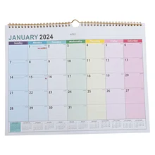 Household Products 2024 Wall Calendar Office Large Desk Annual Planner Paper Hanging Home