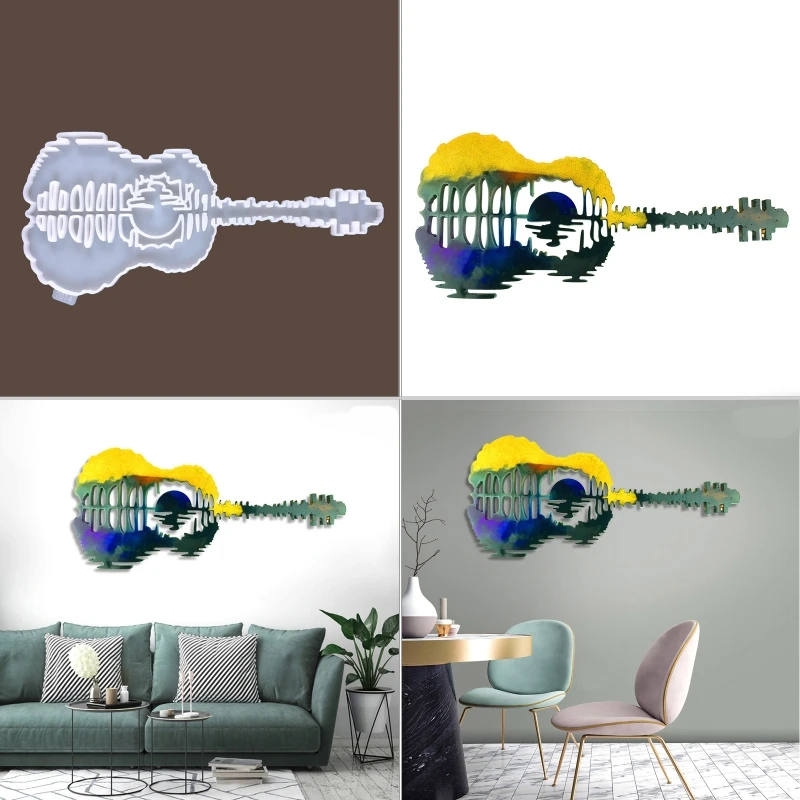 Guitar Decoration Silicone Mold Epoxy Resin Jewelry Mould Resin Casting Pendant Handmade Mold Suitable for Diy Crafts
Guitar Decoration Silicone Mold Epoxy Resin Jewelry Mould Resin Casting Pendant Handmade Mold Suitable for Diy Crafts
