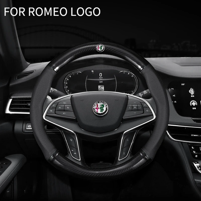 2015-2021 Sport Car Steering Wheel Covers Anti-Slip For Alfa Romeo 164 Giulia 4C Spider Mito Stelvio GT 8C Auto Accessories
2015-2021 Sport Car Steering Wheel Covers Anti-Slip For Alfa Romeo 164 Giulia 4C Spider Mito Stelvio GT 8C Auto Accessories