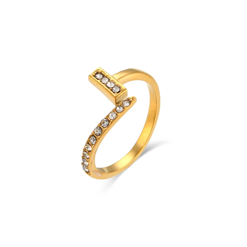 Fashion 2022 Zircon Inlaid Nail Rings for Womne Simple Style Stainless Steel 18K Plated Jewelry Female Party Anillos Mujer Gift
Fashion 2022 Zircon Inlaid Nail Rings for Womne Simple Style Stainless Steel 18K Plated Jewelry Female Party Anillos Mujer Gift