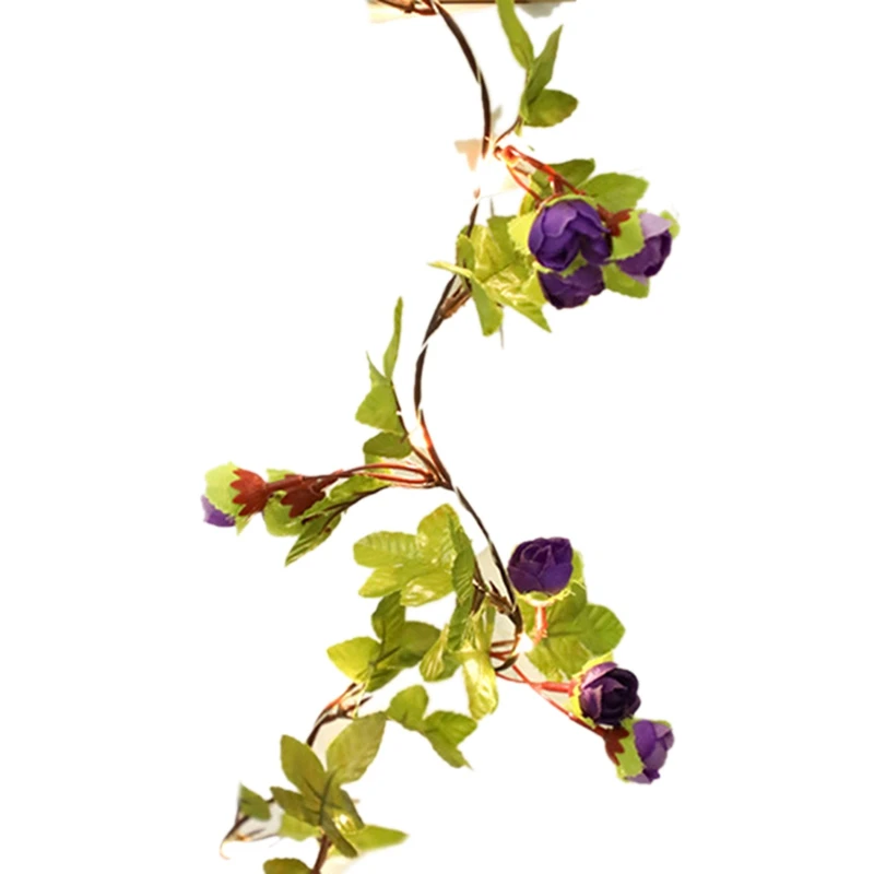 2.2M 25LED Artificial Flowers Plants Leaves Garland String Light Flores Wedding Home Decoration Wreath
2.2M 25LED Artificial Flowers Plants Leaves Garland String Light Flores Wedding Home Decoration Wreath