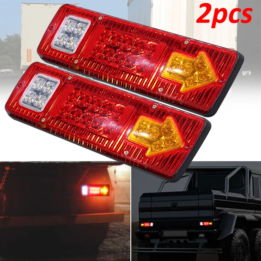 hot sale 2PCS 12V 19 LED Trailer Tail Lights Red White-Amber Integrated Turn Signal Running Lamp for ATV RV Truck Waterproof.
hot sale 2PCS 12V 19 LED Trailer Tail Lights Red White-Amber Integrated Turn Signal Running Lamp for ATV RV Truck Waterproof.