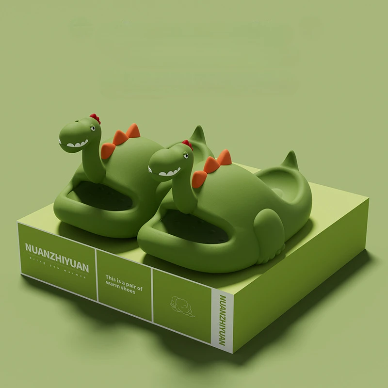 Women Dinosaur Slippers Summer New Outdoor Soft Slippers Non-Slip Home Slippers Funny Slides Parent Children Home Floor Footwear
Women Dinosaur Slippers Summer New Outdoor Soft Slippers Non-Slip Home Slippers Funny Slides Parent Children Home Floor Footwear