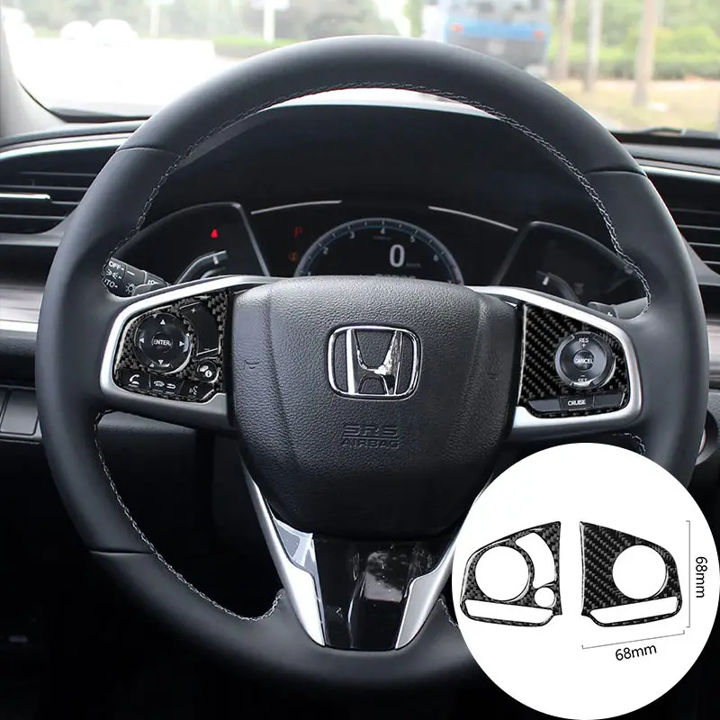 For Honda Civic 10th 2016-2021 Carbon Fiber Car Steering Wheel Panel Frame Trim Sticker Cover Car-styling Interior Accessories
For Honda Civic 10th 2016-2021 Carbon Fiber Car Steering Wheel Panel Frame Trim Sticker Cover Car-styling Interior Accessories