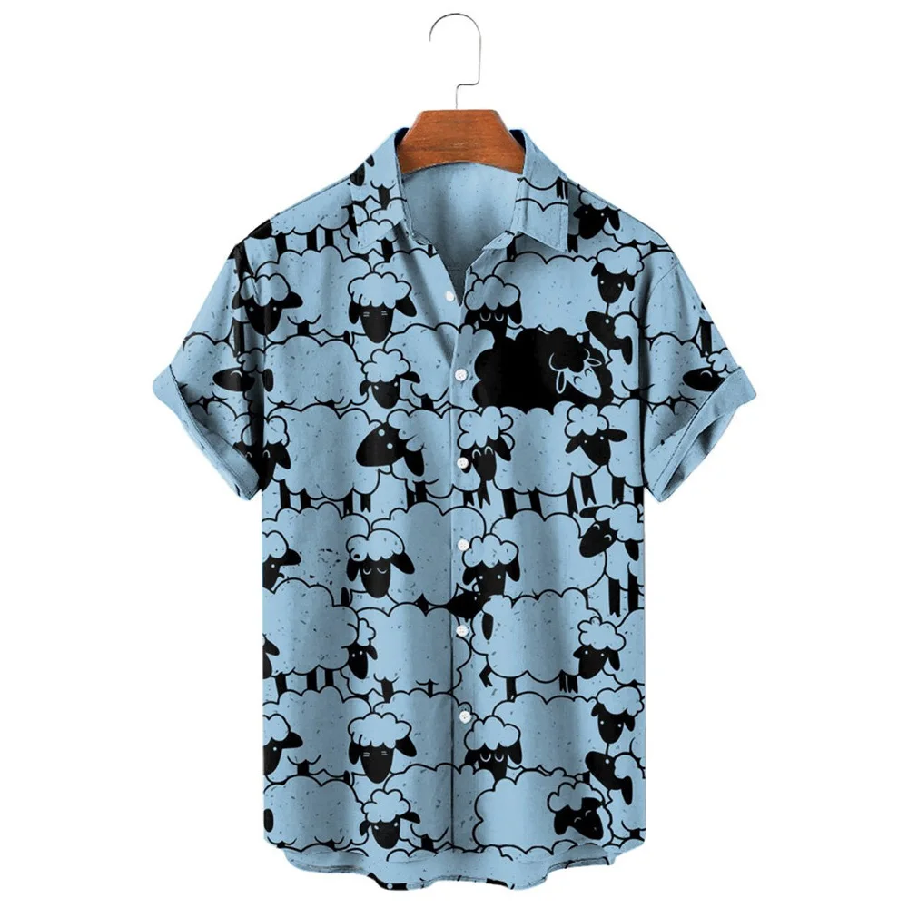 CLOOCL Fashion Men's Shirts Funny Aniamls Black Sheep 3D Printed Casual Shirt Short Sleeve Beach Shirts for Men Clothing
CLOOCL Fashion Men's Shirts Funny Aniamls Black Sheep 3D Printed Casual Shirt Short Sleeve Beach Shirts for Men Clothing