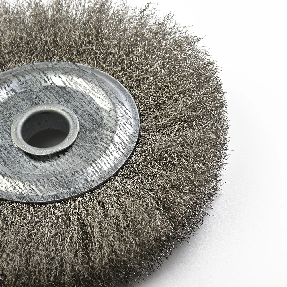 1pc 5inch 125mm Crimped Stainless Steel Wire Wheel Brush For Bench Grinder Polishing Abrasive Tool Metal Derust Wood Deburring
1pc 5inch 125mm Crimped Stainless Steel Wire Wheel Brush For Bench Grinder Polishing Abrasive Tool Metal Derust Wood Deburring