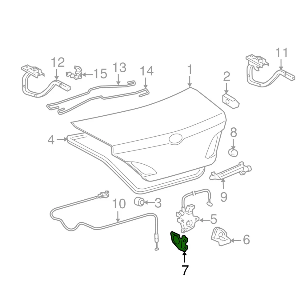 Luggage Compartment Door Lock Bracket For Toyota Corolla 2009-2013 64621-AC010 Description: Luggage Compartment Door Lock Bracke
Luggage Compartment Door Lock Bracket For Toyota Corolla 2009-2013 64621-AC010 Description: Luggage Compartment Door Lock Bracke