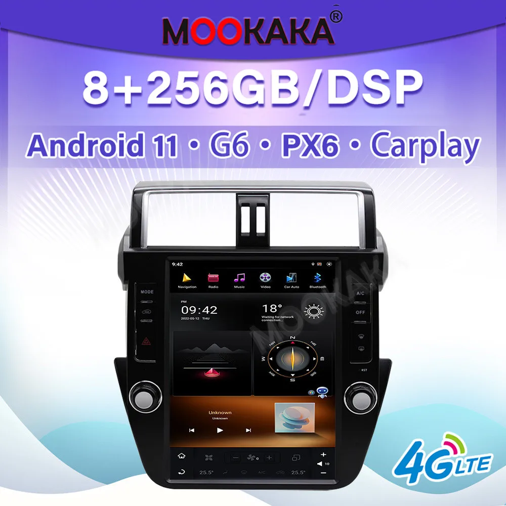 Автомагнитола PX6, Android 11, для Toyota Land Cruiser Prado 150 2014-2017, мультимедийный плеер, GPS-навигация, DSP, автомобильное стереоустройство
Автомагнитола PX6, Android 11, для Toyota Land Cruiser Prado 150 2014-2017, мультимедийный плеер, GPS-навигация, DSP, автомобильное стереоустройство