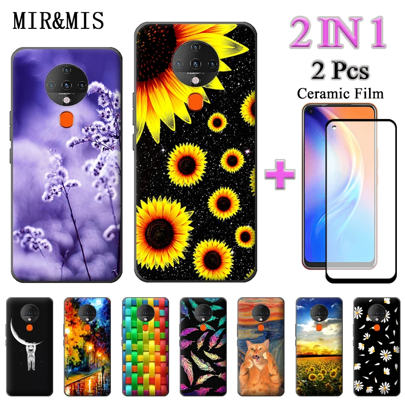For Tecno Spark 6 Silicone TPU Case 2 IN 1 With Ceramic Protector Screen Curved Tempered Film 
For Tecno Spark 6 Silicone TPU Case 2 IN 1 With Ceramic Protector Screen Curved Tempered Film