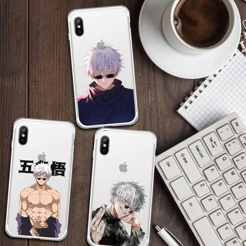 Jujutsu Kaisen Gojo Satoru anime Phone Case Transparent soft For iphone 12 11 13 7 8 6 s plus x xs xr pro max mini
Jujutsu Kaisen Gojo Satoru anime Phone Case Transparent soft For iphone 12 11 13 7 8 6 s plus x xs xr pro max mini