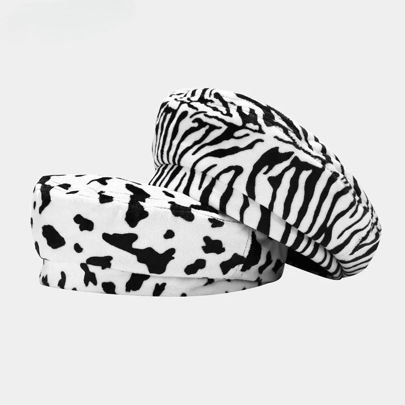 Cow Pattern Spring Autumn Fashion New Beret Girl Painter Hat One Size Zebra Pattern Women Hat Peaked Cap Gorras Para Mujer
Cow Pattern Spring Autumn Fashion New Beret Girl Painter Hat One Size Zebra Pattern Women Hat Peaked Cap Gorras Para Mujer