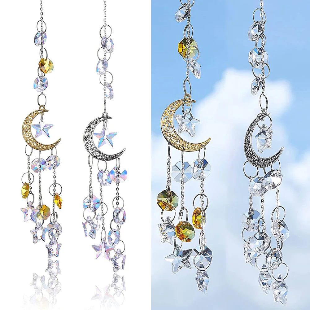 Crystal Wind Chime Moon Sun Catcher Diamond Windbell Pendant Dream Rainbow Chaser Hanging Nordic Home Garden Decor Windchime
Crystal Wind Chime Moon Sun Catcher Diamond Windbell Pendant Dream Rainbow Chaser Hanging Nordic Home Garden Decor Windchime