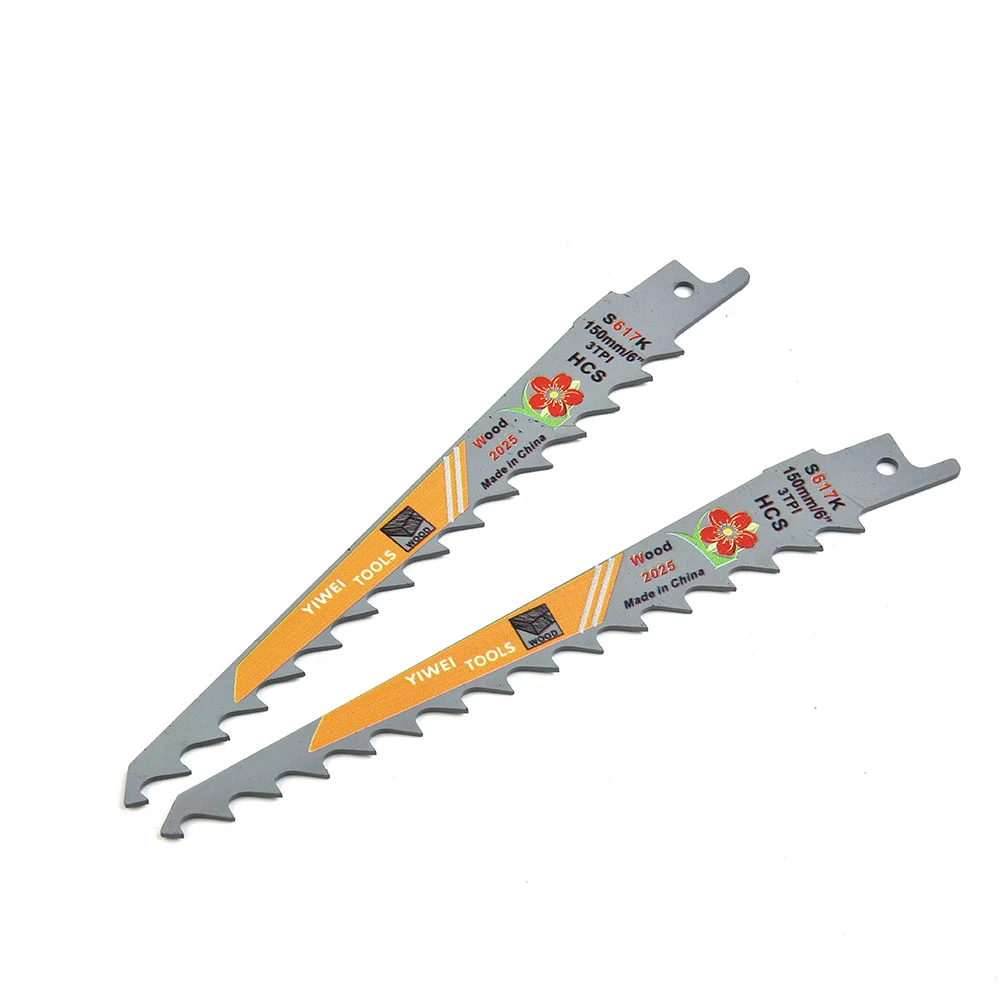 2pcs S617K 150mm HCS Reciprocating Jig Saw Blade Jigsaw Blade For Cutting Wood Metal Cutting Power Tools Accessories
2pcs S617K 150mm HCS Reciprocating Jig Saw Blade Jigsaw Blade For Cutting Wood Metal Cutting Power Tools Accessories