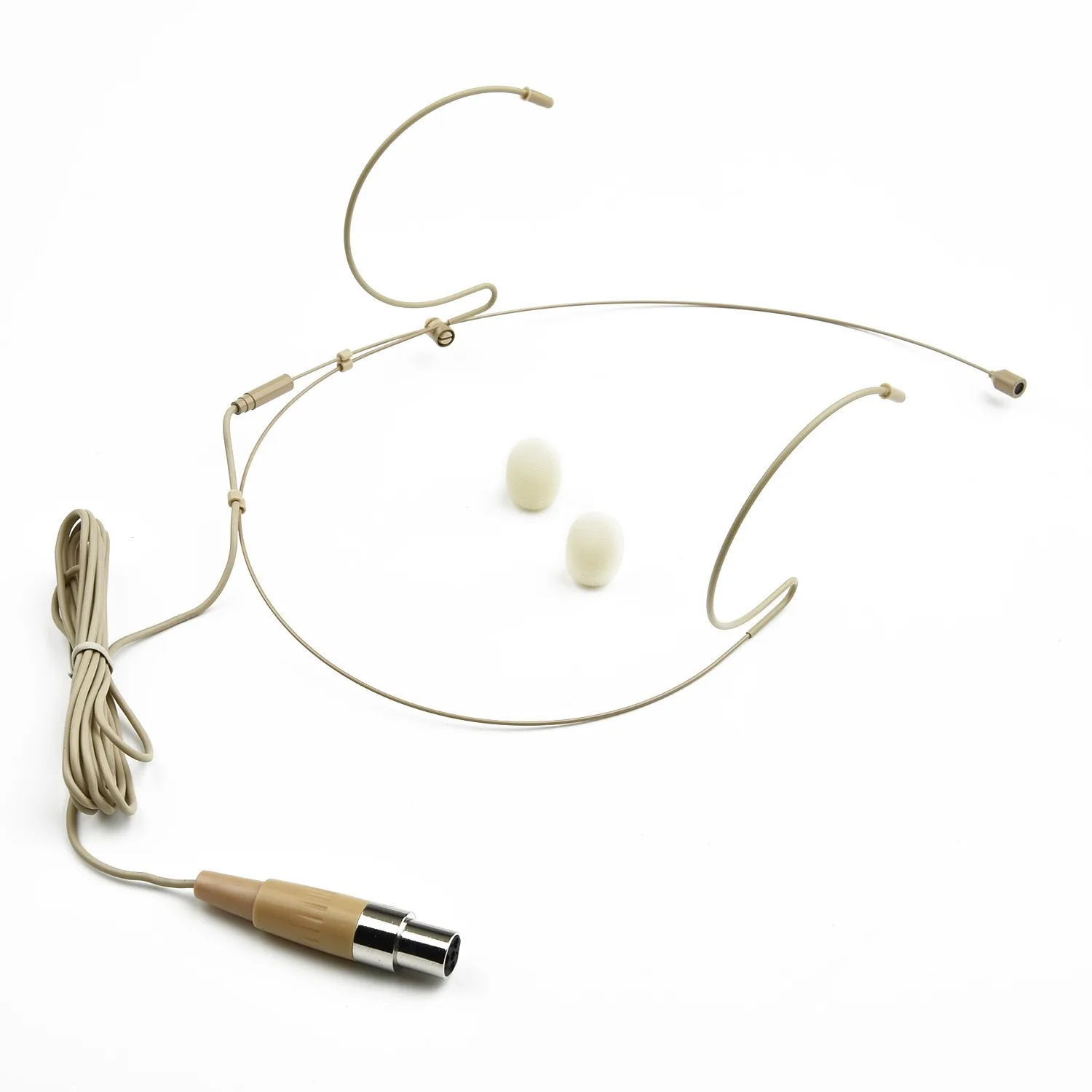Head Worn Dual Earhook Headset Microphone For SHURE Beige Mini XLR 4 Pin TA4F Plug Connector For Speech In Any Occasion
Head Worn Dual Earhook Headset Microphone For SHURE Beige Mini XLR 4 Pin TA4F Plug Connector For Speech In Any Occasion