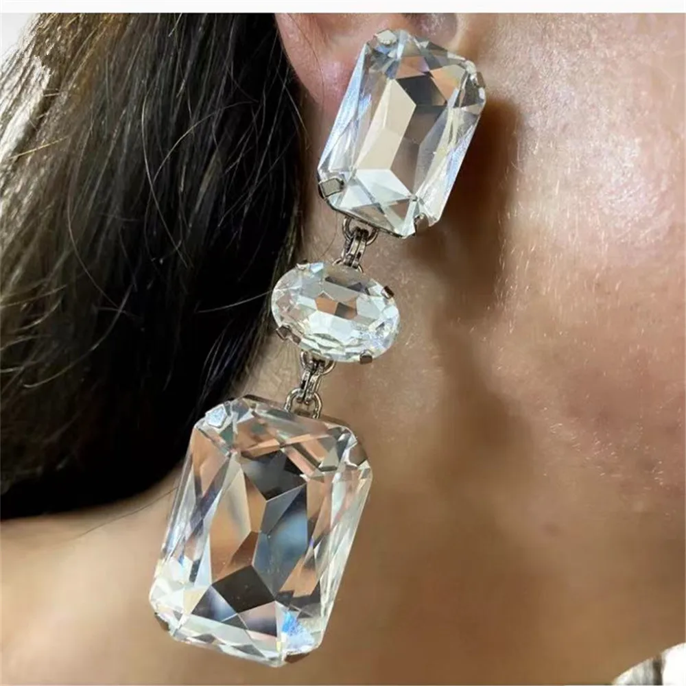 Прозрачные двойные Квадратные подвесные длинные висячие серьги Стразы, ювелирные изделия для ужина для женщин, Кристальные геометрические...
Прозрачные двойные Квадратные подвесные длинные висячие серьги Стразы, ювелирные изделия для ужина для женщин, Кристальные геометрические...
