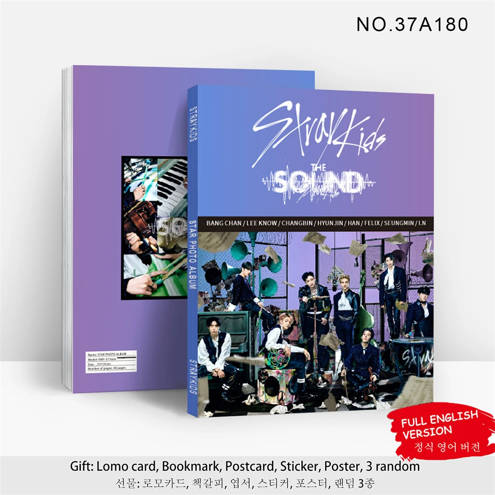 KPOP Stray Kids Photo Album 80 Pages Straykids MAXIDENT The Sound Album Pictures BangChan Hyunjin Felix Fans Collection Gift
KPOP Stray Kids Photo Album 80 Pages Straykids MAXIDENT The Sound Album Pictures BangChan Hyunjin Felix Fans Collection Gift