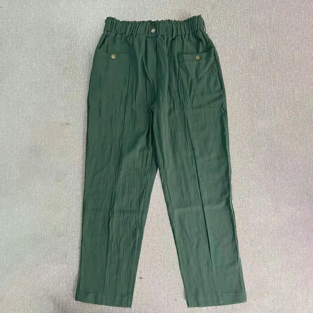 Charming Lady Slacks Quick Drying Lightweight Women Trousers Button Big Pockets Casual Long Pants 
Charming Lady Slacks Quick Drying Lightweight Women Trousers Button Big Pockets Casual Long Pants