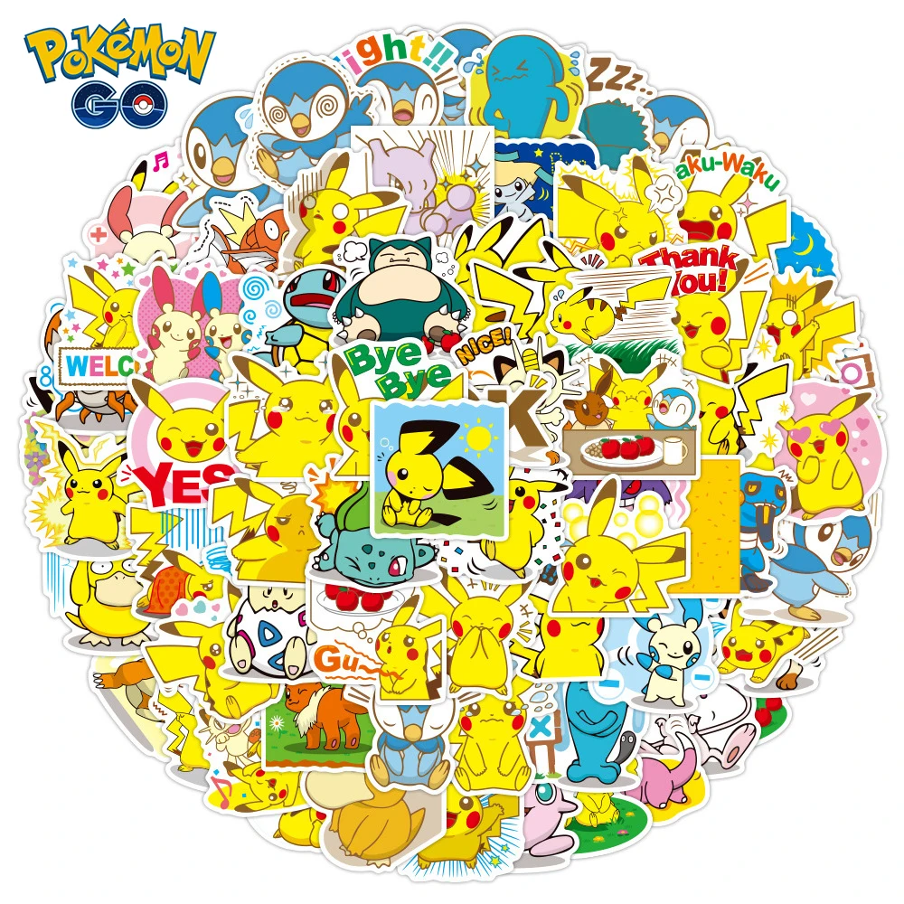 80 PCS Mixed Cute Pokemon Japan Anime Decal Stickers Classic Skateboard Guitar Laptop Car Cartoon Pikachu Sticker Toy for Kids
80 PCS Mixed Cute Pokemon Japan Anime Decal Stickers Classic Skateboard Guitar Laptop Car Cartoon Pikachu Sticker Toy for Kids