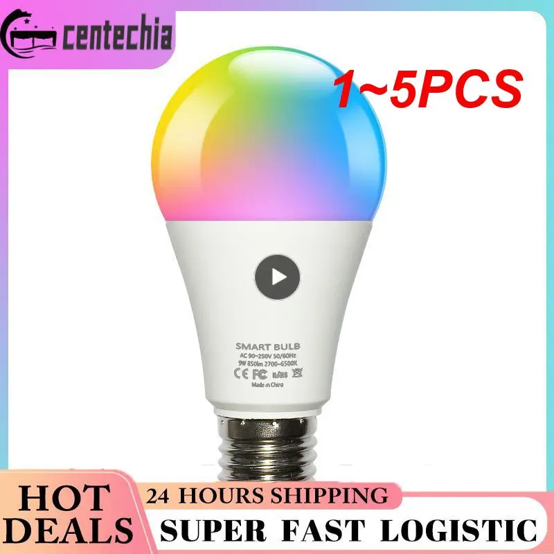 Умная лампа E27 Tuya, 1-5 шт., 12 Вт/15 Вт, с Wi-Fi 
Умная лампа E27 Tuya, 1-5 шт., 12 Вт/15 Вт, с Wi-Fi