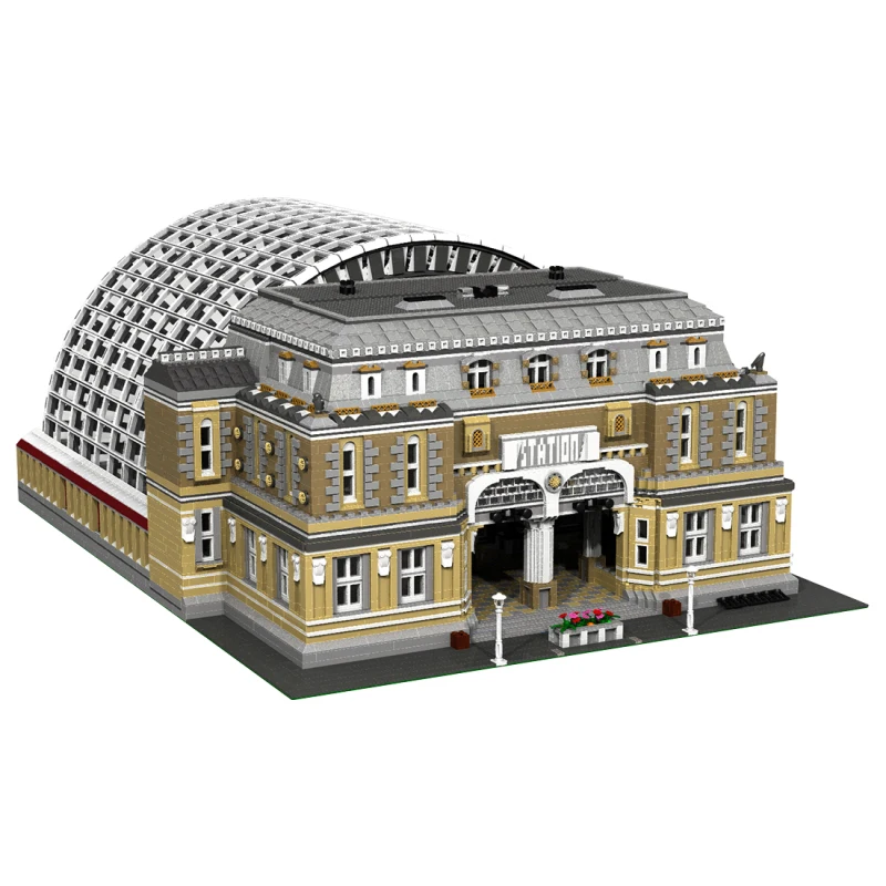 Authorized 12618Pcs+ European-style Large Train Station Model Small Particle Bricks Kit Building Blocks MOC Set Toys Gifts
Authorized 12618Pcs+ European-style Large Train Station Model Small Particle Bricks Kit Building Blocks MOC Set Toys Gifts