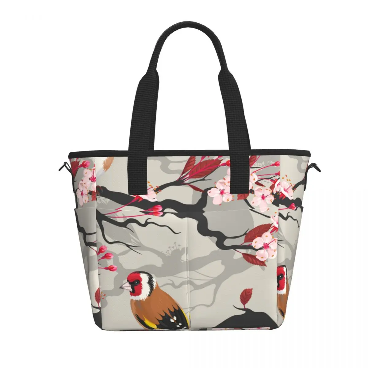 Новая модная сумка, Цветущая ветка вишни, весенние Термосумки для фотографий с птицами
Новая модная сумка, Цветущая ветка вишни, весенние Термосумки для фотографий с птицами
