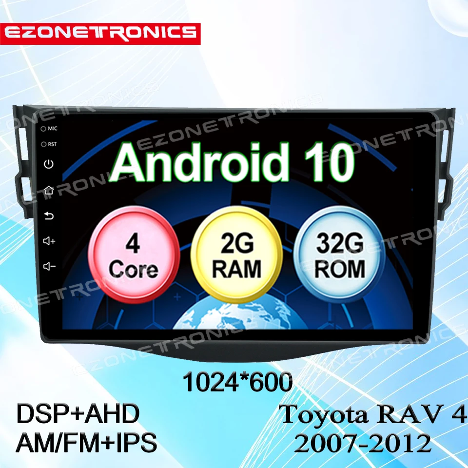 Для Toyota RAV 4 2007-2012 Android 10 Автомобильная Мультимедийная система 9 дюймов RDS AM FM BT GPS навигация Mirror Link радио плеер
Для Toyota RAV 4 2007-2012 Android 10 Автомобильная Мультимедийная система 9 дюймов RDS AM FM BT GPS навигация Mirror Link радио плеер