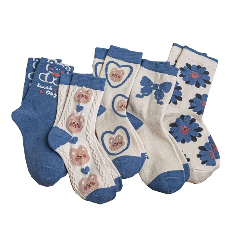 2 Pairs Cartoon Animals Wool Socks Women Fashion Print Long Thick Winter Socks Street Style Kawaii Foot Warmers Cold Resistanc
2 Pairs Cartoon Animals Wool Socks Women Fashion Print Long Thick Winter Socks Street Style Kawaii Foot Warmers Cold Resistanc