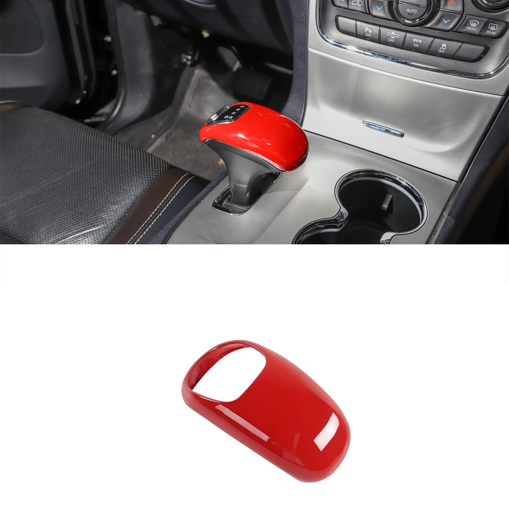 

Car Gear Shift Knob Decoration Cover for Jeep Grand Cherokee 2014 2015 for Chrysler 300C 2012 2013 2014 Interior Accessories Red