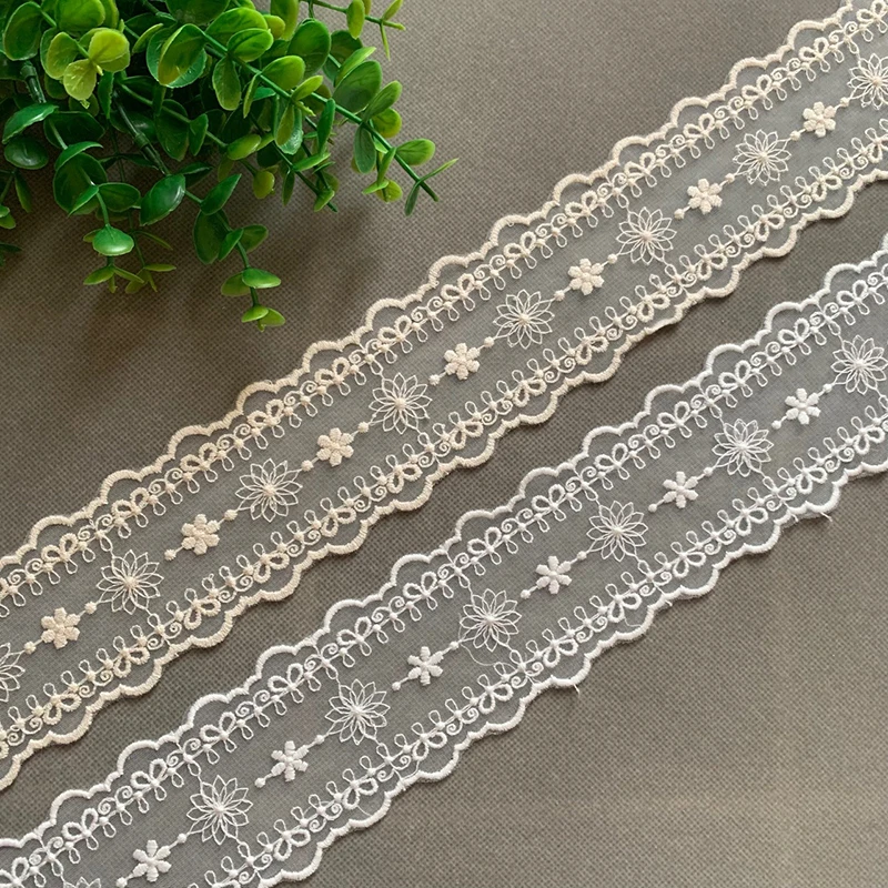 1Yard 6.5cm Lace Fabric Embroidered DIY Sewing Fabric Ribbon Trim For Clothing Wedding Dress Handmade Accessories
1Yard 6.5cm Lace Fabric Embroidered DIY Sewing Fabric Ribbon Trim For Clothing Wedding Dress Handmade Accessories
