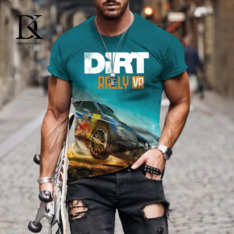 

DK New Personality Fashion Tractor 3D Printed Car O-Neck T-shirt Male Short Sleeve T Shirts Casual Unisex Oversized Clothes Tee