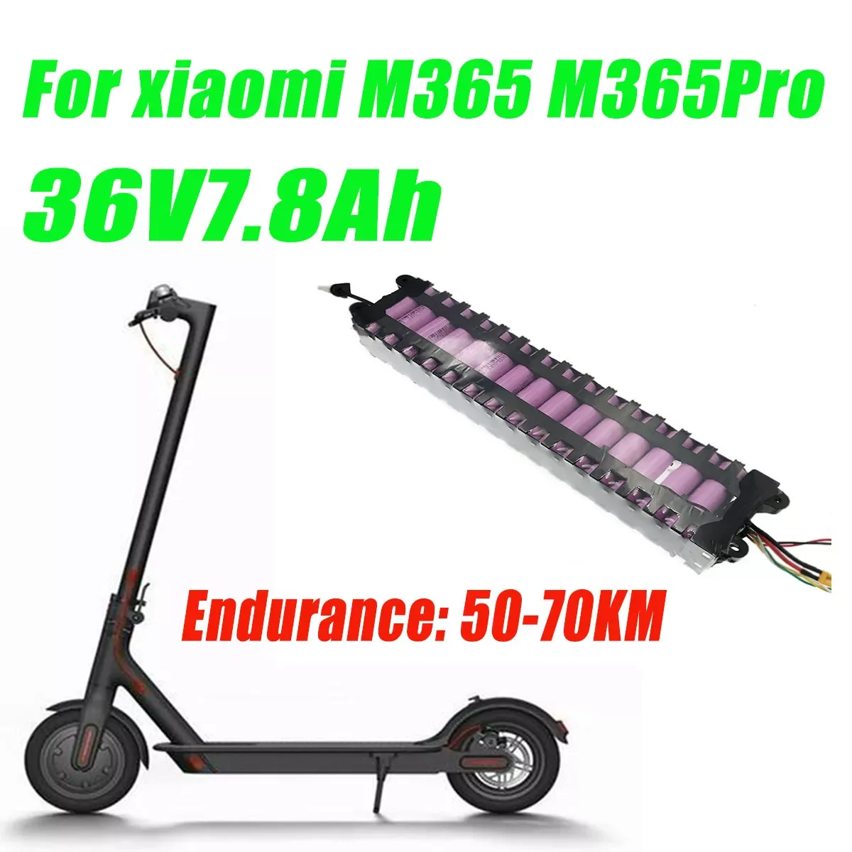 

Aleaivy 10S3P 36V 7.8Ah Lithium Battery Pack with 20A BMS is 100% Compatible for Xiaomi Scooter Mijia M365 Pro Electric Bike