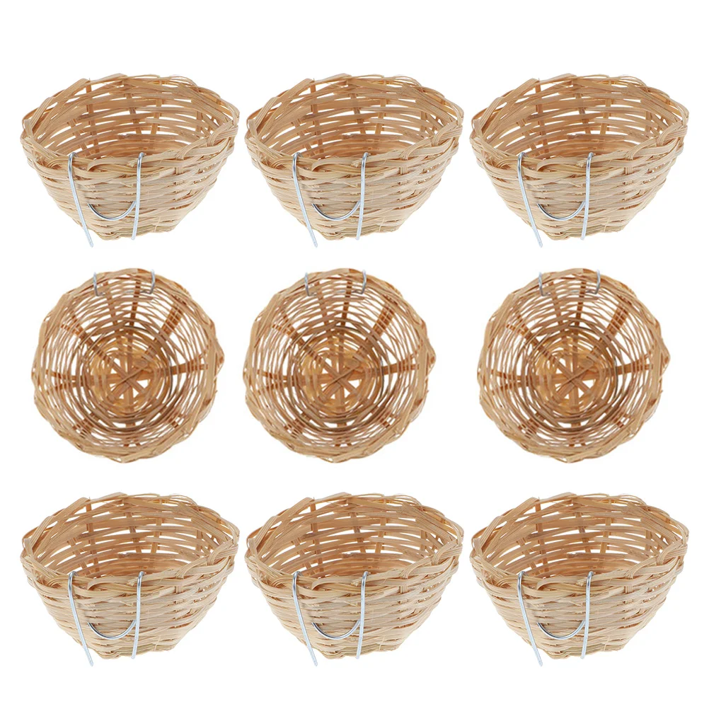 9pcs Rural style Bamboo Parrot Nests Home Decorative Parrot Nests Bamboo Birds Nest
9pcs Rural style Bamboo Parrot Nests Home Decorative Parrot Nests Bamboo Birds Nest