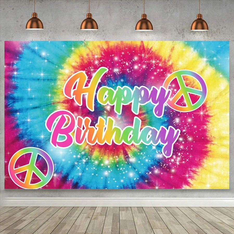 Tie Dye Rainbow Backdrop Groovy Glitter Happy Birthday Photography Backgroud Party Banner Table Banner for Women Man Girls Boys
Tie Dye Rainbow Backdrop Groovy Glitter Happy Birthday Photography Backgroud Party Banner Table Banner for Women Man Girls Boys
