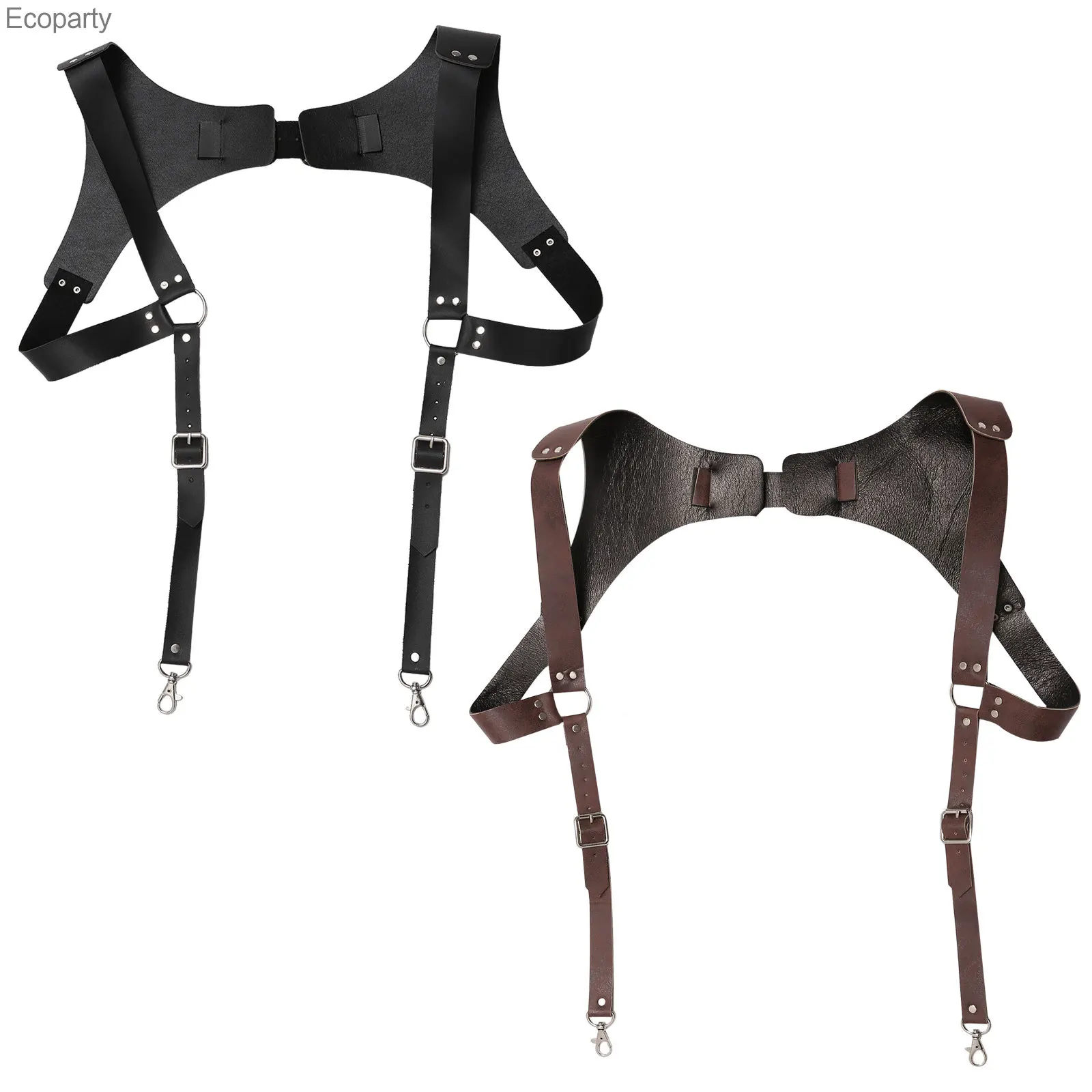 40Vintage Leather Suspender Men Medieval Renaissance Chest Harness Adjustable Chest Shoulder Belt Strap Gay Male Sexy Cosplay
40Vintage Leather Suspender Men Medieval Renaissance Chest Harness Adjustable Chest Shoulder Belt Strap Gay Male Sexy Cosplay