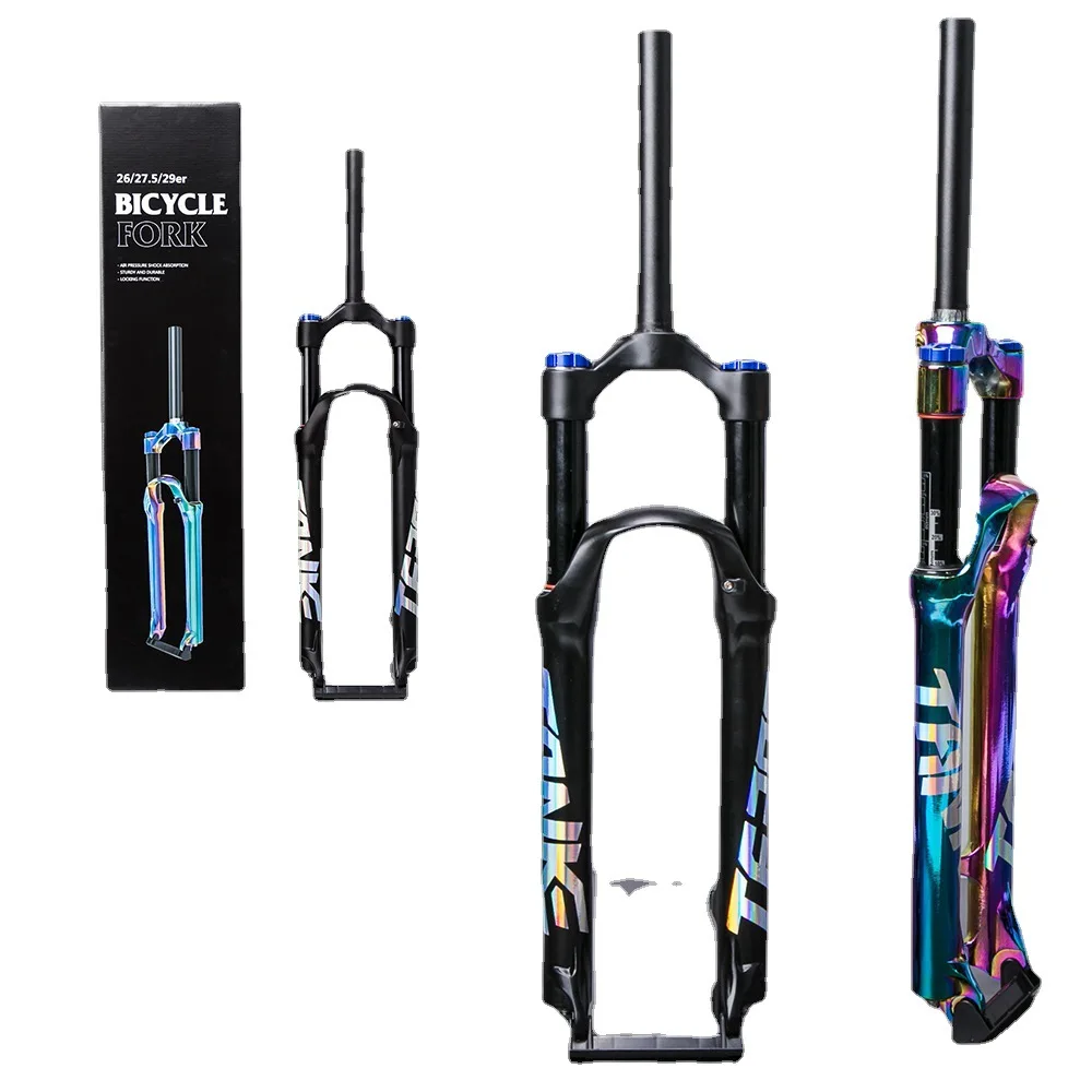 TANKE Bicycle Fork Aluminum Alloy Suspension Fork 27.5 29 Bicycle Air Pressure A pillar Shoulder Control MTB Fork
TANKE Bicycle Fork Aluminum Alloy Suspension Fork 27.5 29 Bicycle Air Pressure A pillar Shoulder Control MTB Fork