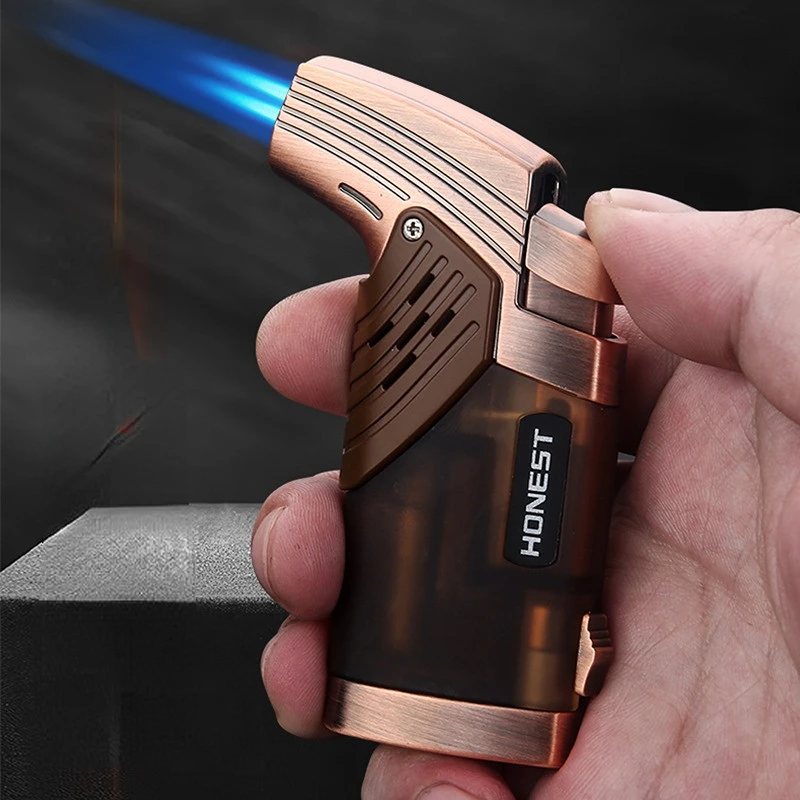 2023 New Windproof Cigar Lighter 2 Jet Torch Plastic Gas Butane Blue Flame Cigar Smoking Tool with Punch Gift Box for Cigar Man
2023 New Windproof Cigar Lighter 2 Jet Torch Plastic Gas Butane Blue Flame Cigar Smoking Tool with Punch Gift Box for Cigar Man