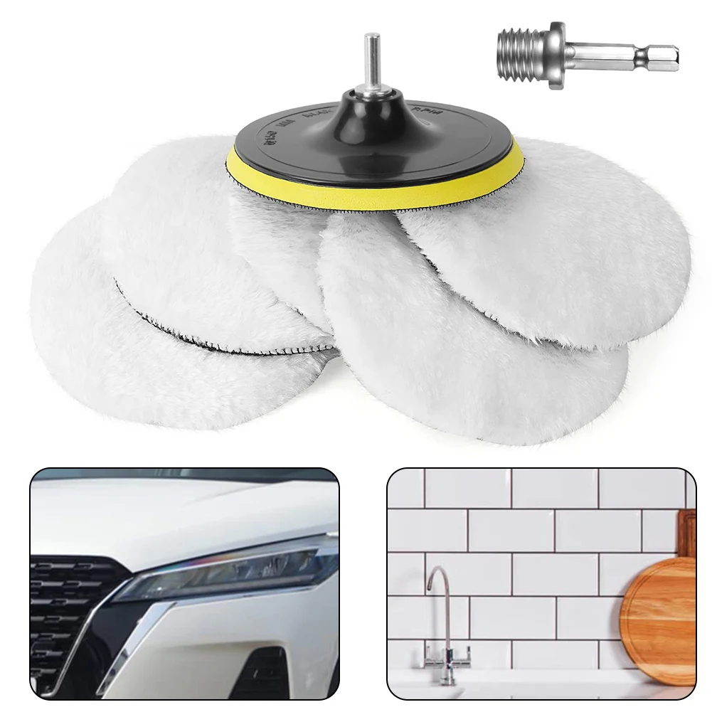 8Pcs/Set 80mm 150mm 180mm Buffing Polishing Pads Wool Wheel Mop Wool Polishing Pads Set Car Polisher Pad Drill Adapter
8Pcs/Set 80mm 150mm 180mm Buffing Polishing Pads Wool Wheel Mop Wool Polishing Pads Set Car Polisher Pad Drill Adapter