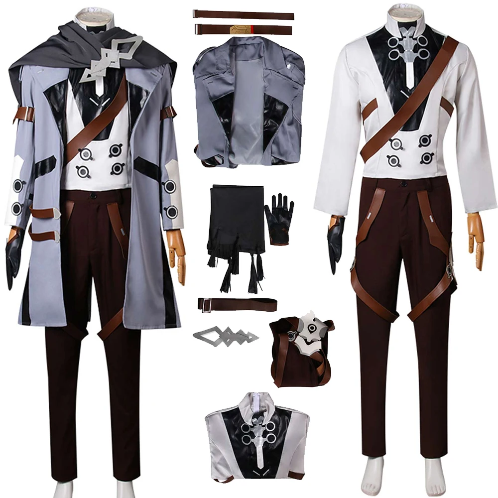 Game Honkai Star Rail Welt Cosplay Costume Coat Pants Top Set Belt Scarf Adult Outfits Halloween Party Disguise Suit
Game Honkai Star Rail Welt Cosplay Costume Coat Pants Top Set Belt Scarf Adult Outfits Halloween Party Disguise Suit