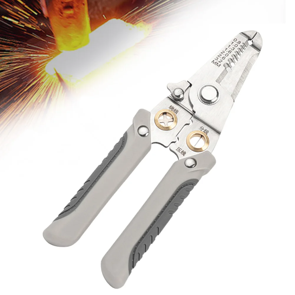 Electrician Stripping Clamp Multi -Functional Stainless Steel High-hardness Plier 190*50*45mm For Cutting Stress Line Hand Tool
Electrician Stripping Clamp Multi -Functional Stainless Steel High-hardness Plier 190*50*45mm For Cutting Stress Line Hand Tool
